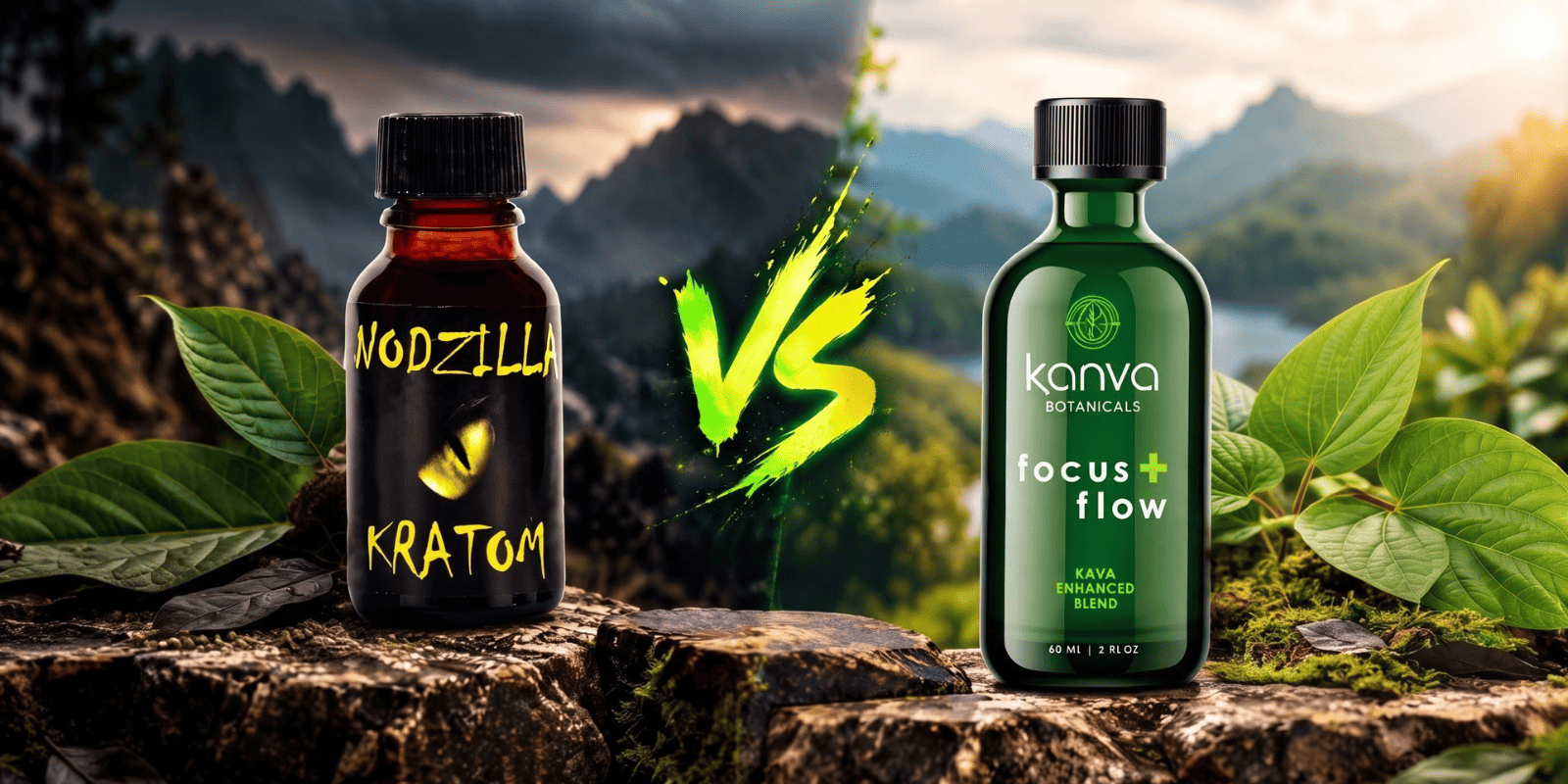 Nodzilla Kratom vs Kanva Botanicals: Key Brand Differences